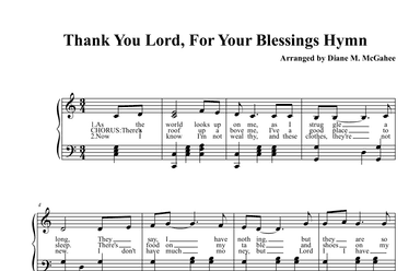 Thank You, Lord, For Your Blessings (arr. Diane M. McGahee)