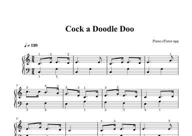 Cock a Doddle Doo (traditional song) - piano (arr. Piano eTutor app)