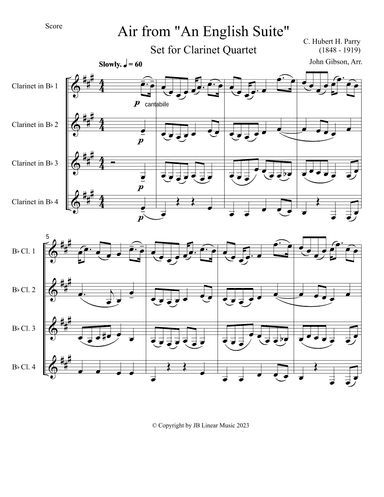 Air from An English Suite (arr. John Gibson)