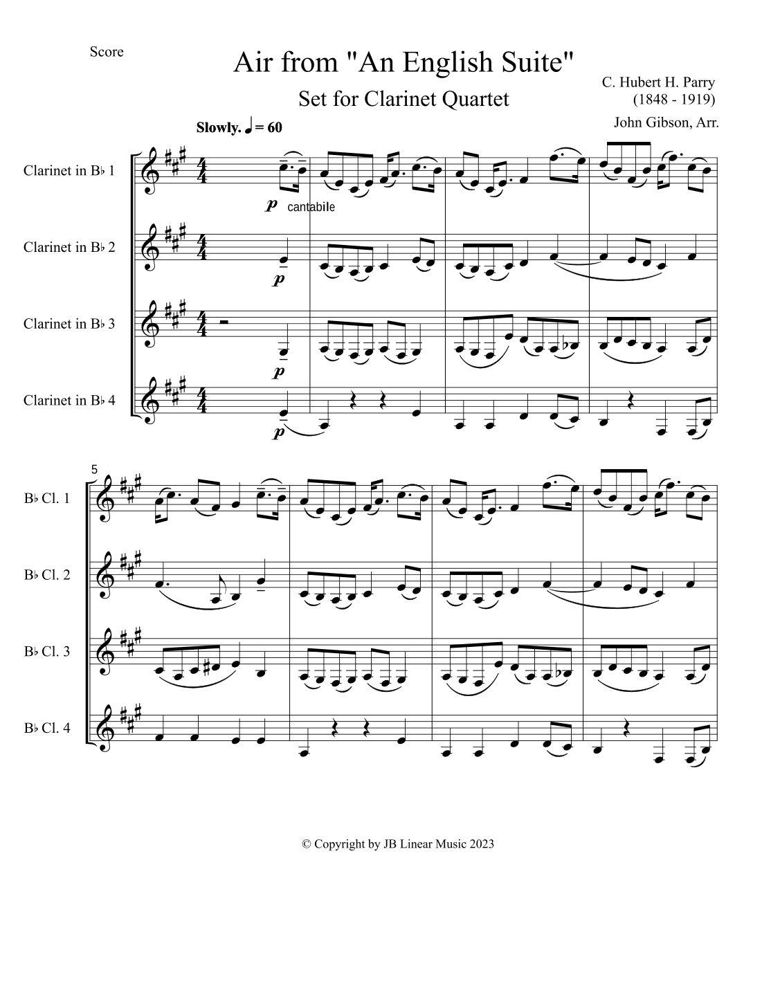 Air from An English Suite (arr. John Gibson)