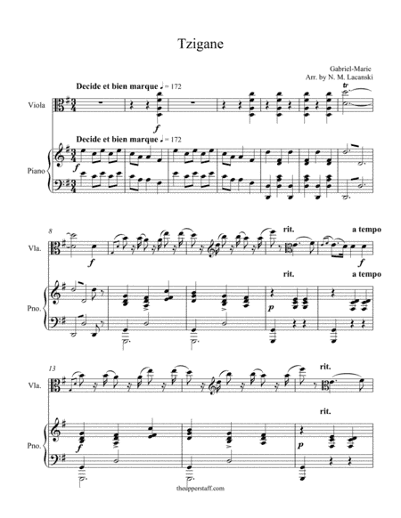 Tzigane (arr. Nick Lacanski)