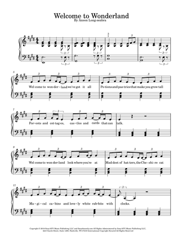 Welcome To Wonderland (arr. Dennis Cheng)
