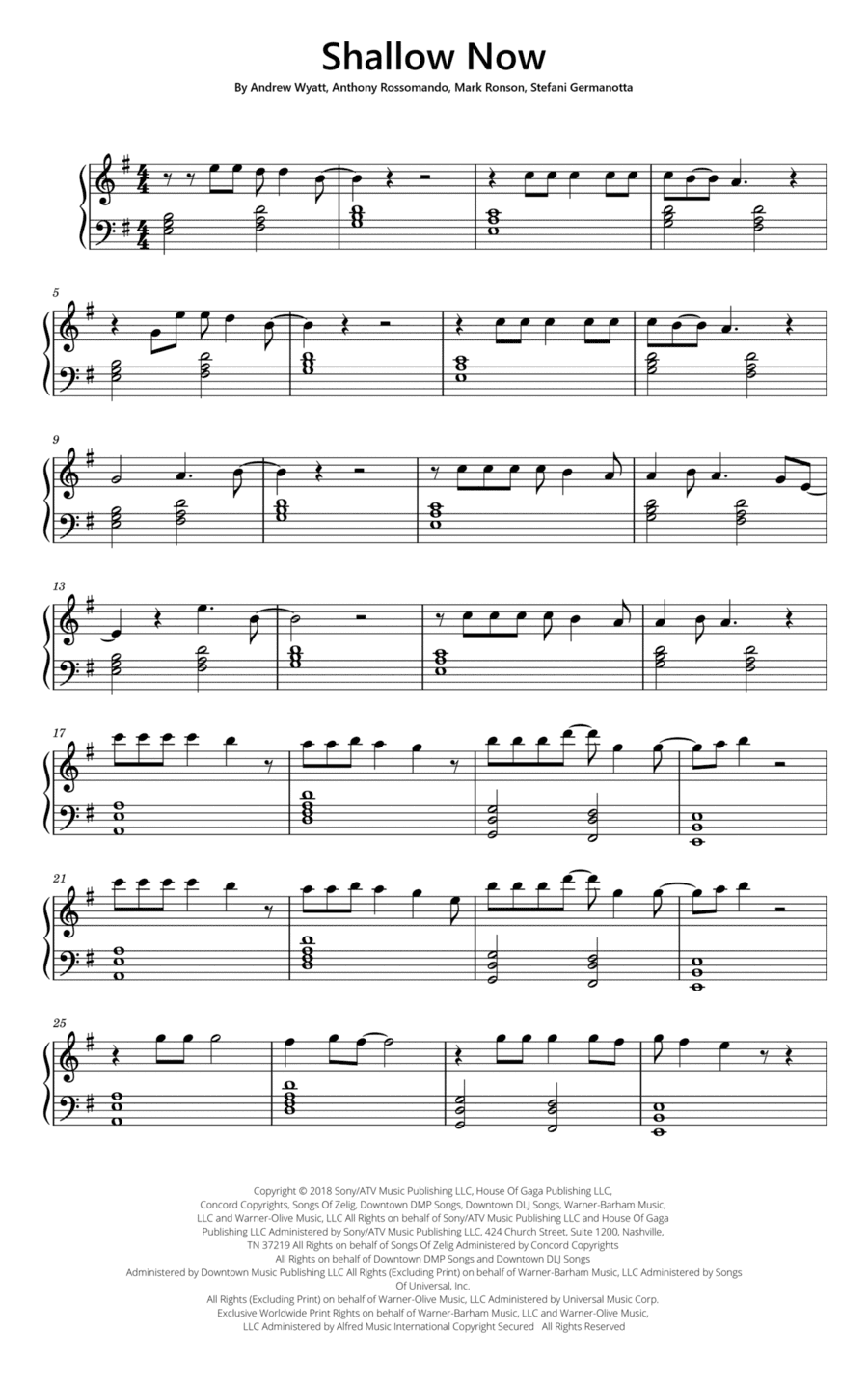 Shallow (arr. Thiago Dias)