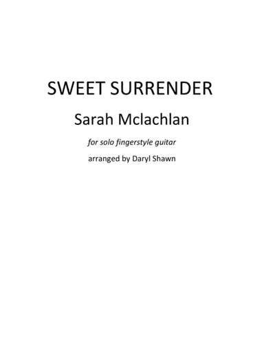 Sweet Surrender (arr. Daryl Shawn)