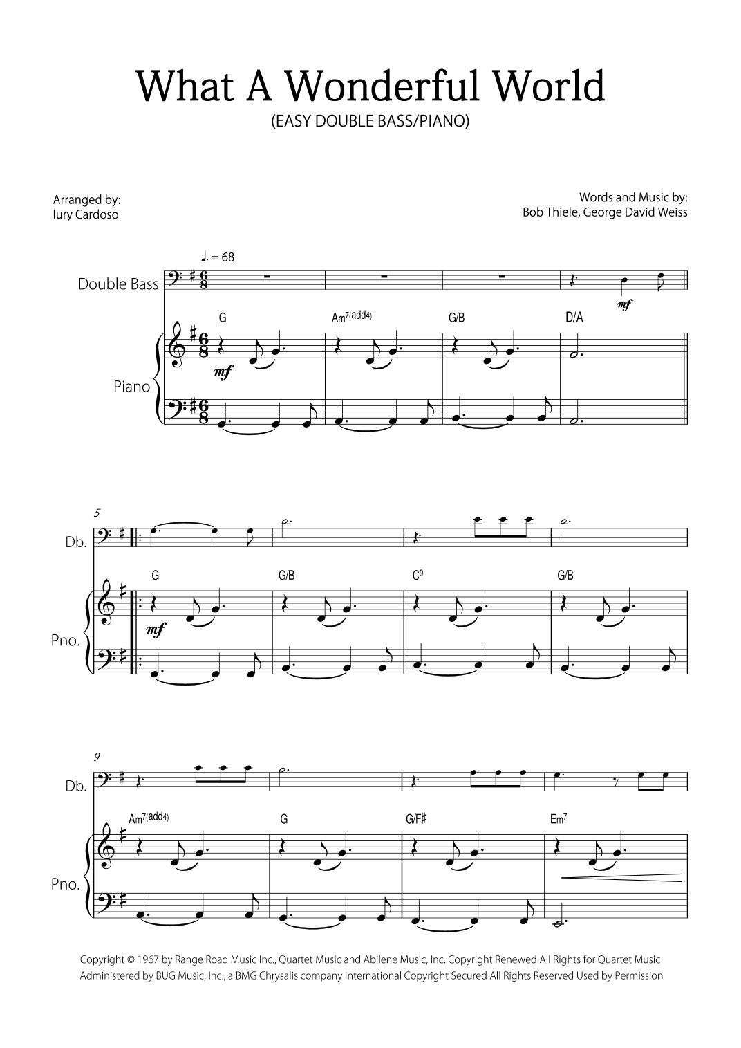 What A Wonderful World (arr. Iury Cardoso)