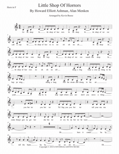 Little Shop Of Horrors (arr. Kevin Busse)