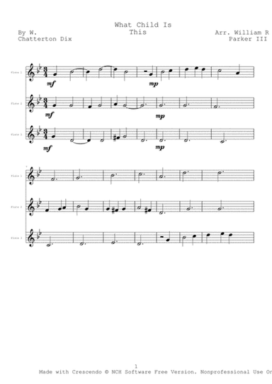 What Child Is This? (arr. William R Parker III)