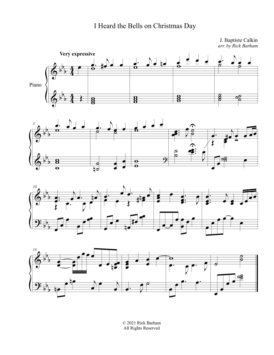 I Heard the Bells on Christmas Day (arr. Rick Barham)