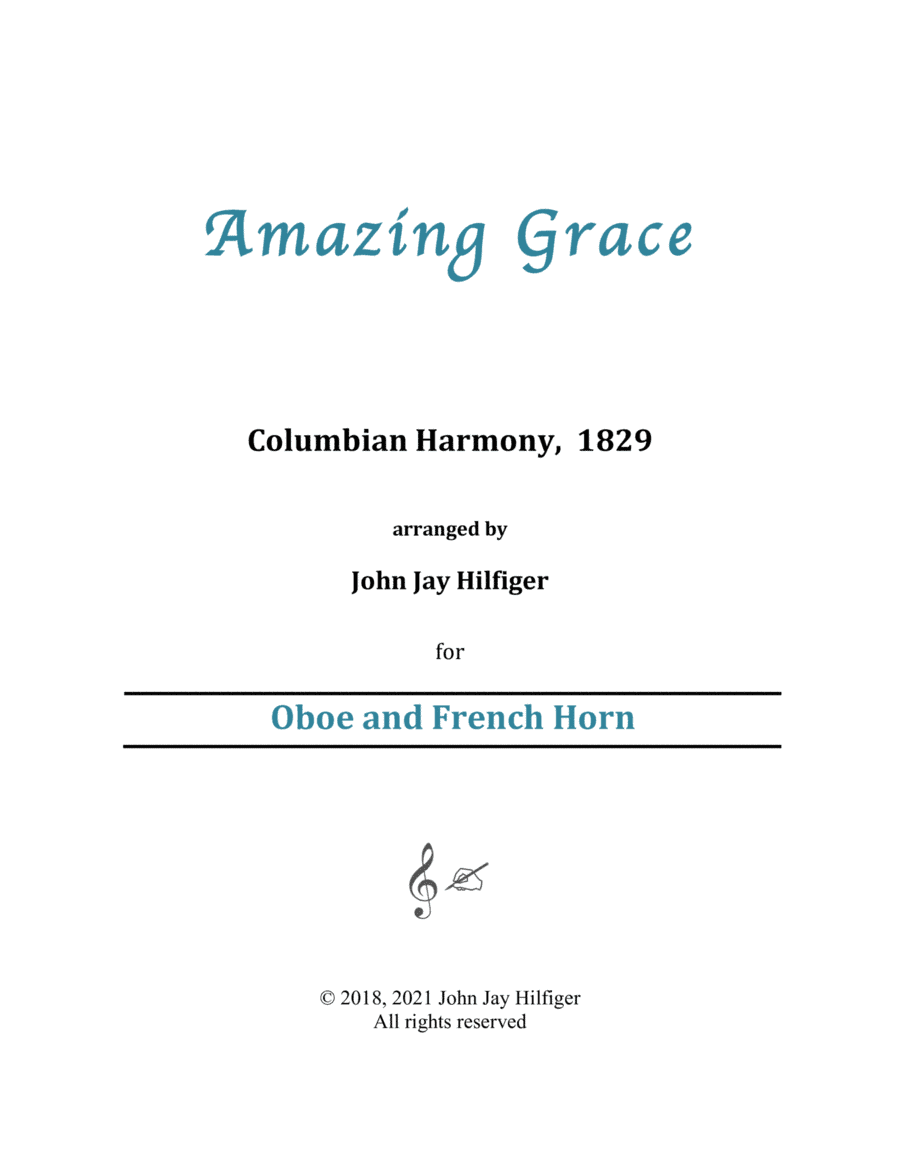 Amazing Grace for Oboe and French Horn (arr. John Jay Hilfiger)