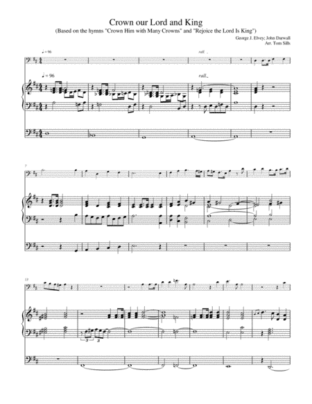 Crown our Lord and King (arr. Tom Sills)