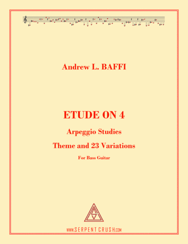 ETUDE ON 4, (BASS GUITAR)