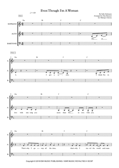 Even Though I'm A Woman (arr. Dan Bennett)