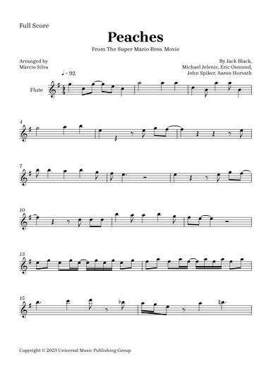 Peaches (arr. Márcio Silva)