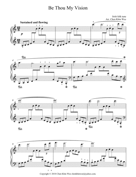 Be Thou My Vision (piano solo) (arr. Khin-Wee Chen)