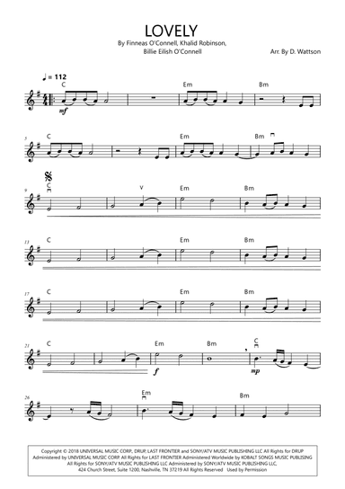 Lovely (arr. Douglas Wattson)