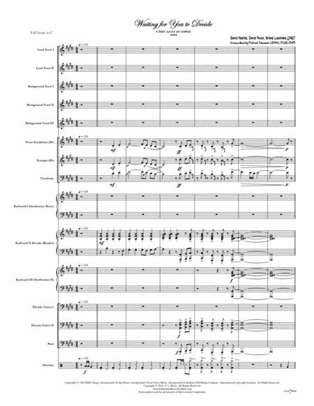 Waiting For You To Decide (arr. Patrick Sheehan)