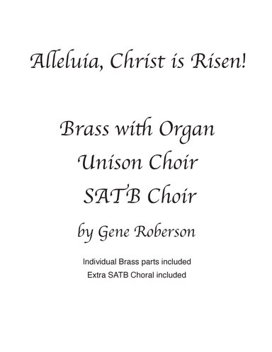 Alleluia! Christ is Risen  Introit for Easter