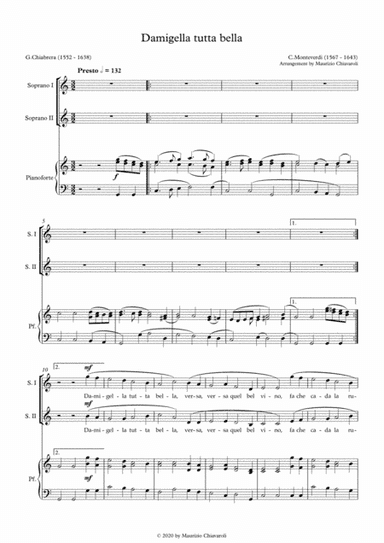 Damigella tutta bella (arr. Maurizio Chiavaroli)