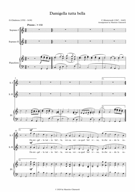 Damigella tutta bella (arr. Maurizio Chiavaroli)
