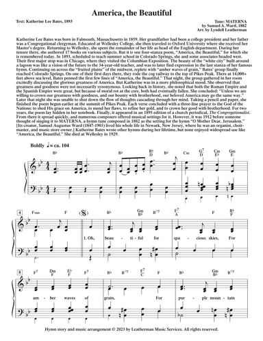 America, the Beautiful (arr. Lyndell Leatherman)