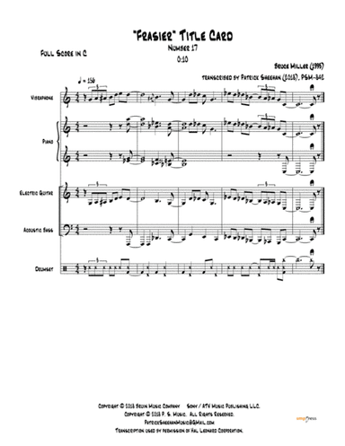 Frasier Cues (arr. Patrick Sheehan)