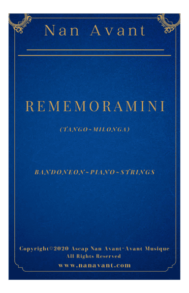 Rememoramini~Argentine Tango for Bandoneon, Piano and Strings