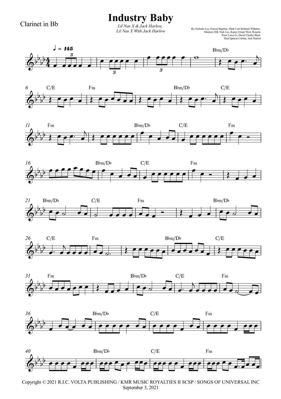 Industry Baby (arr. Wesley S. SIlva)