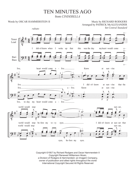 Ten Minutes Ago (arr. Patrick McAlexander)