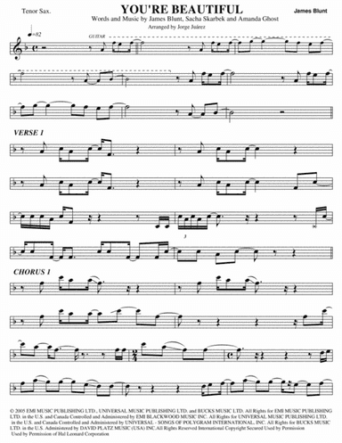 You're Beautiful (arr. Jorge Juárez)