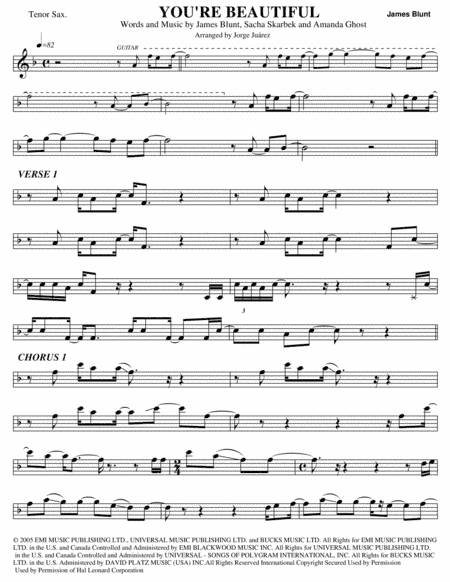 You're Beautiful (arr. Jorge Juárez)