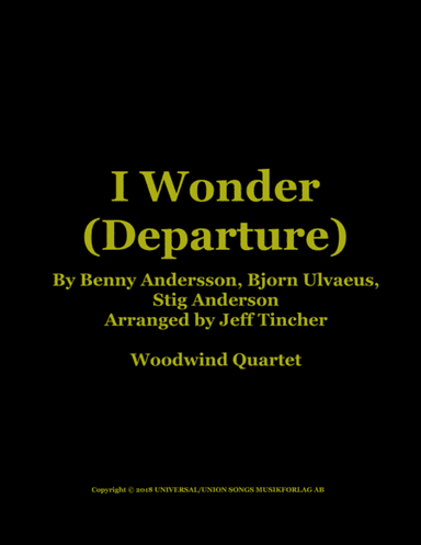I Wonder (departure) (arr. Jeff Tincher)