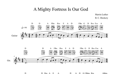A Mighty Fortress is Our God (Guitar Solo or Duet) (arr. B. C. Dockery)