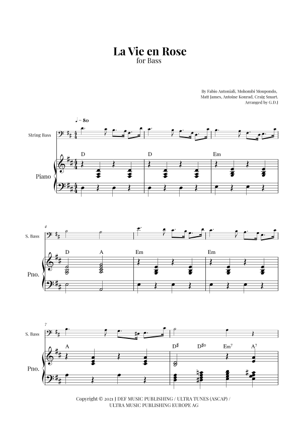 La Vie En Rose (arr. GDJ)