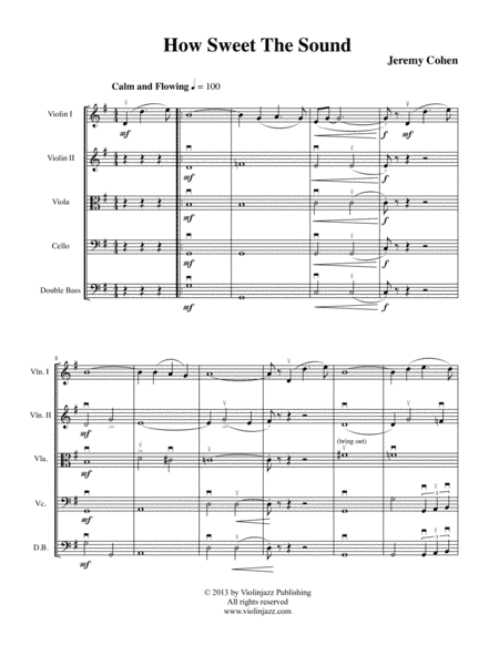 How Sweet the Sound (string orchestra)