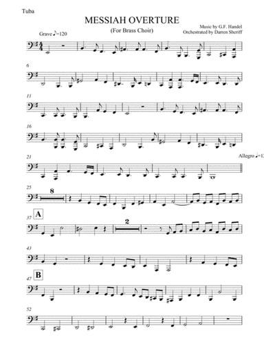 MESSIAH OVERTURE Brass Choir (arr. Darren Sheriff)