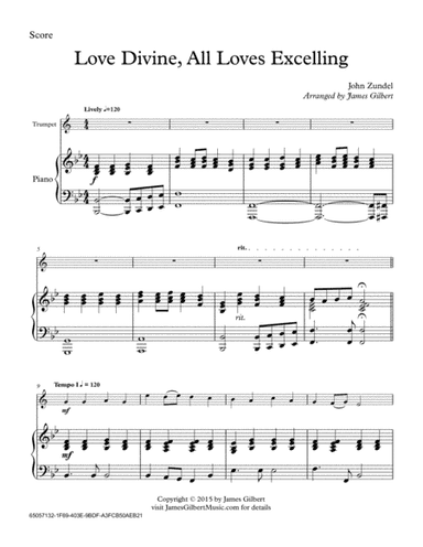 Love Divine, All Loves Excelling (arr. James Gilbert)