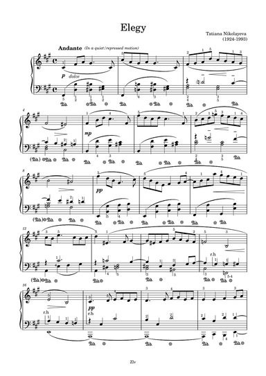 Elegy (arr. Zellev Music)