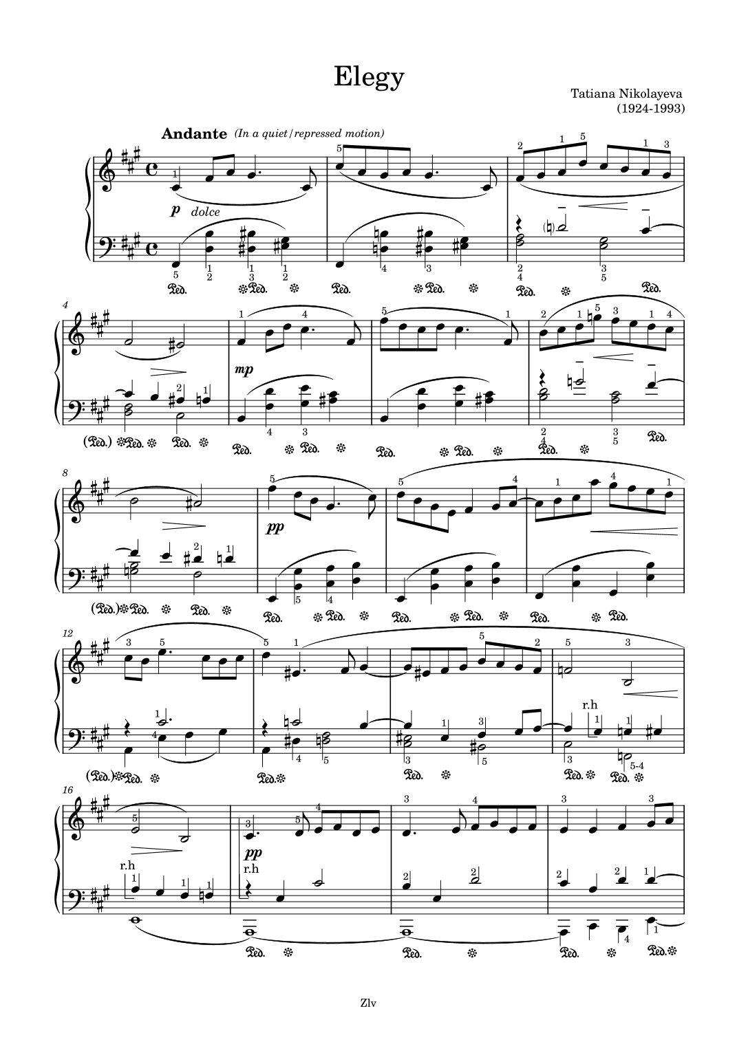 Elegy (arr. Zellev Music)