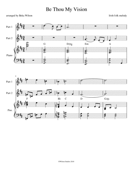 Be Thou My Vision (arr. Beka Wilson)