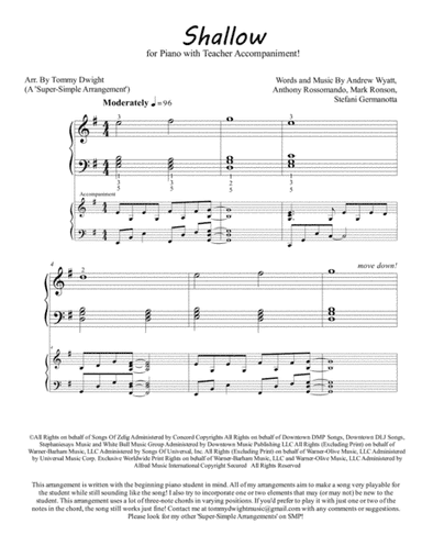 Shallow (arr. Tommy Dwight)