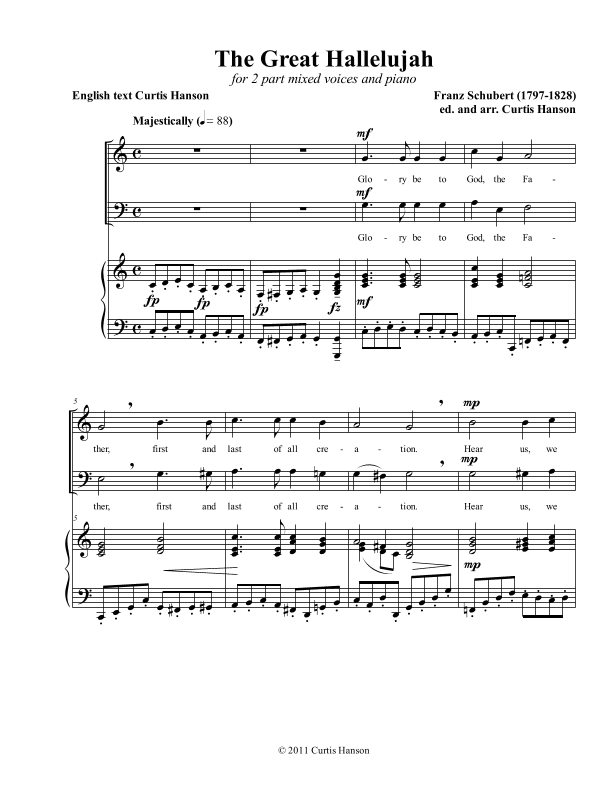 The Great Hallelujah (SB) (arr. Curtis Hanson)
