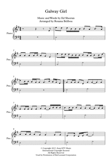 Galway Girl (arr. Roxana Belibou)