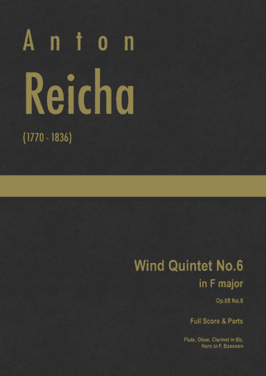 Reicha - Wind Quintet No.6 in F major, Op.88 No.6 (arr. J.G. Cucó Barber)
