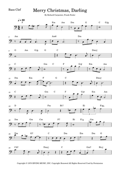 Merry Christmas, Darling (arr. Fabio Eduardo de Oliveira)