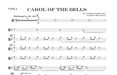Carol Of The Bells - Score Only (arr. Mason Sawyer)