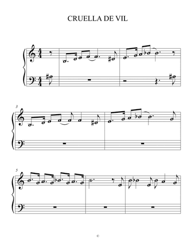 Cruella De Vil (arr. Esther Lindeboom)
