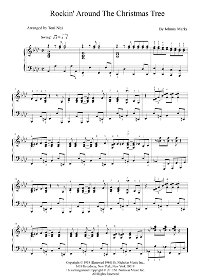 Rockin' Around The Christmas Tree (arr. Toni Nita)