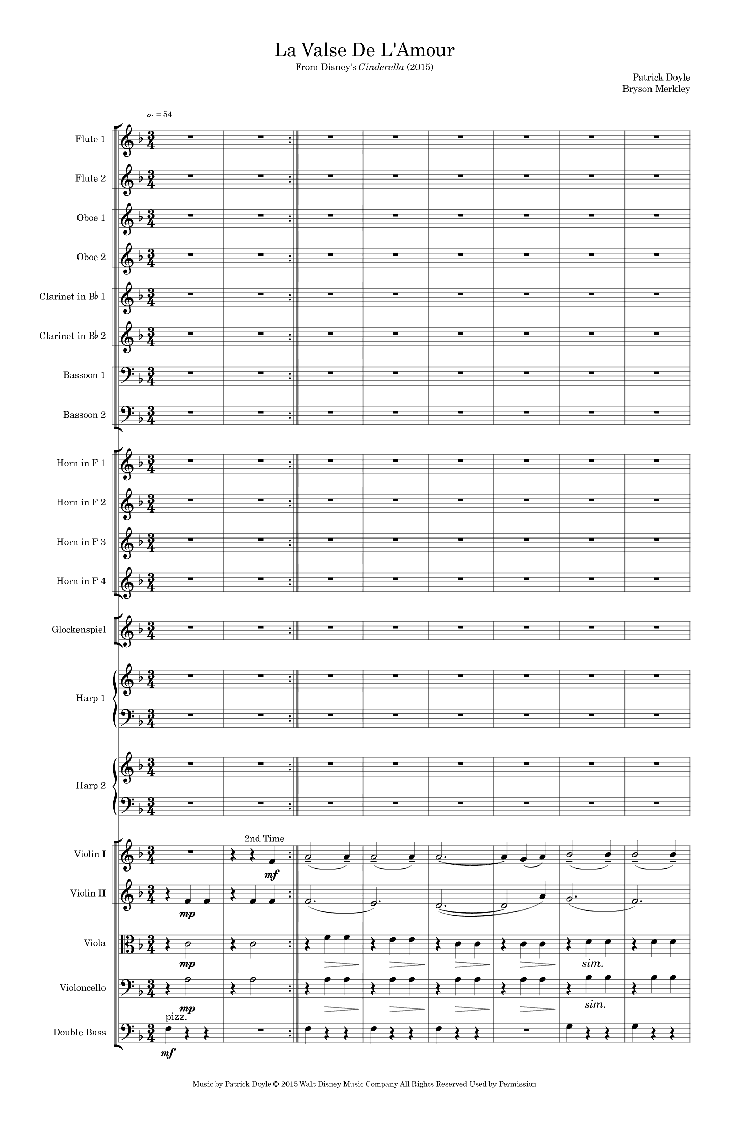 La Valse De L'amour (arr. Bryson Merkley)