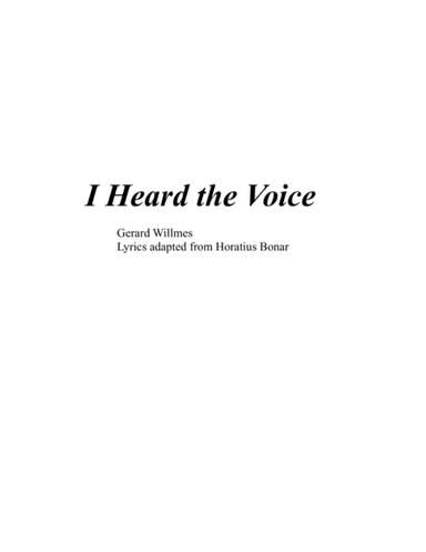I Heard the Voice