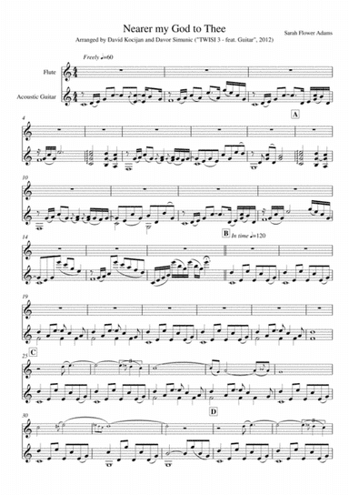 Nearer my God to Thee (guitar & flute) (arr. David Kocijan & Davor Simunic)